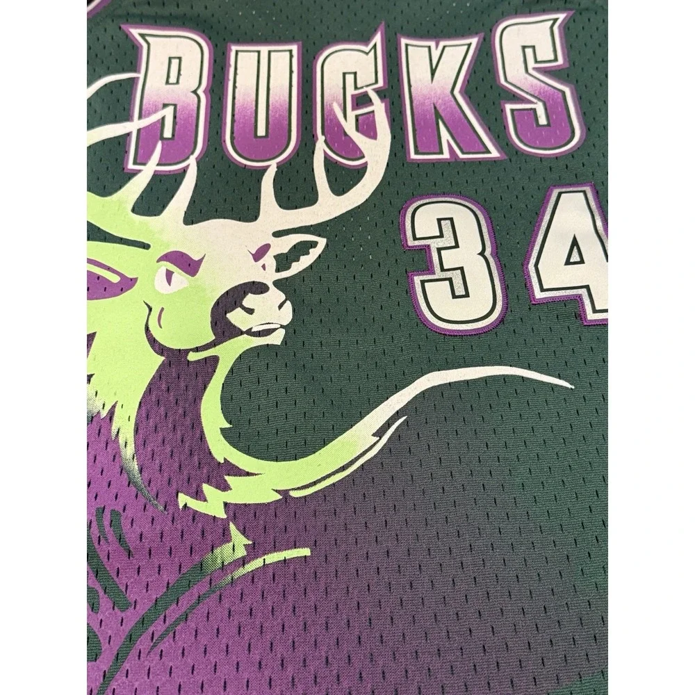 Milwaukee Bucks Ray Allen Green Mitchell & Ness‎ BasketballJersey Kids L